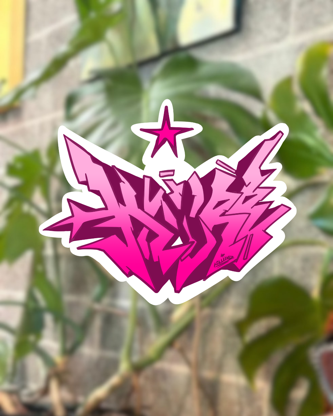 Kalurr Graffiti Piece Sticker